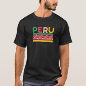 Peru Alpacas Südamerika Urlaub T-Shirt (Vorderseite)