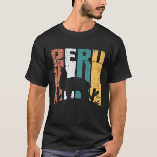 Peru Alpaka Design peruanisches Lama T-Shirt