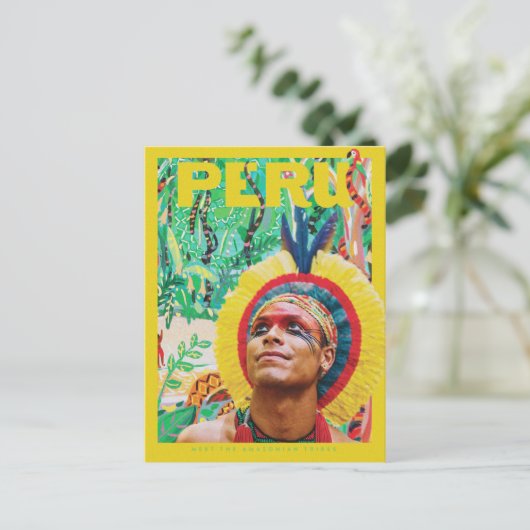 Peru Amazon Rainforest Postkarte (Stehend Vorderseite)