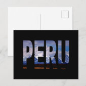 peru ancash Huascarán Postkarte (Vorne/Hinten)