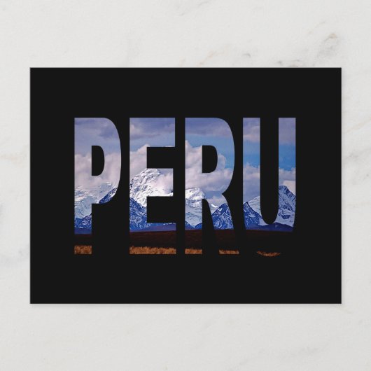 peru ancash Huascarán Postkarte (Vorderseite)