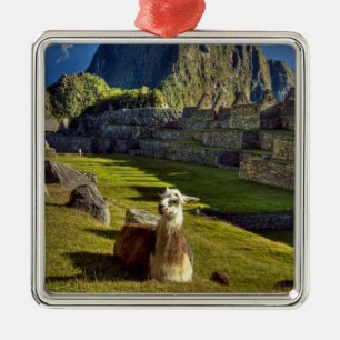 Peru, Anden, Anden, Machu Picchu Ornament Aus Metall