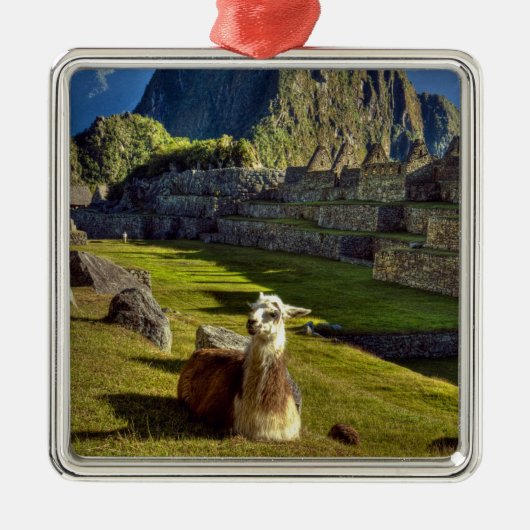 Peru, Anden, Anden, Machu Picchu Ornament Aus Metall (Vorne)