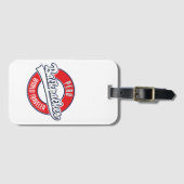 Peru Backpacker World Traveller Logo. Gepäckanhänger (Vorderseite (Horizontal))