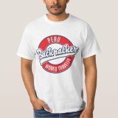 Peru Backpacker World Traveller Logo. T-Shirt (Vorderseite)