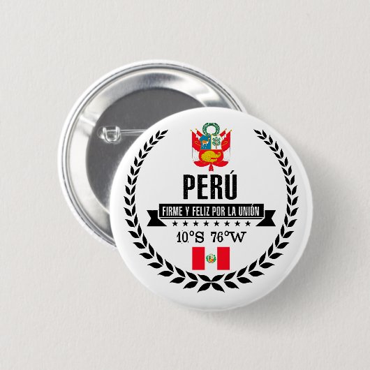 Peru Button (Vorne & Hinten)