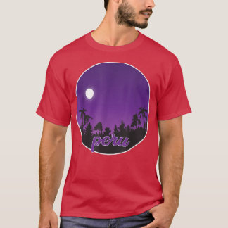 peru By night with Palms T-Shirt