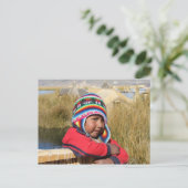Peru Child - Boy Postkarte (Stehend Vorderseite)