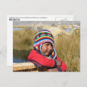 Peru Child - Boy Postkarte (Vorne/Hinten)
