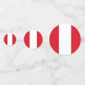 Peru Confetti, Party, peruanische Flagge Konfetti (Vorderseiten)
