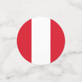 Peru Confetti, Party, peruanische Flagge Konfetti (Klein Vorderseite)
