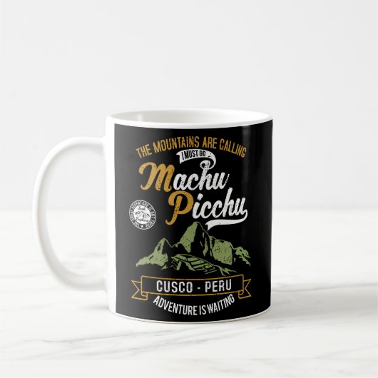 Peru Cusco Machu Picchu Llama Jersey Kaffeetasse (Links)