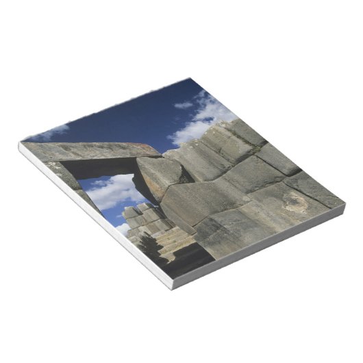 Peru, Cuzco, Sacsayhuaman Festung, gutes Beispiel Notizblock (angewinkelt)