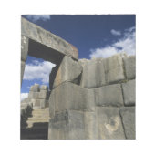 Peru, Cuzco, Sacsayhuaman Festung, gutes Beispiel Notizblock (Vorderseite)