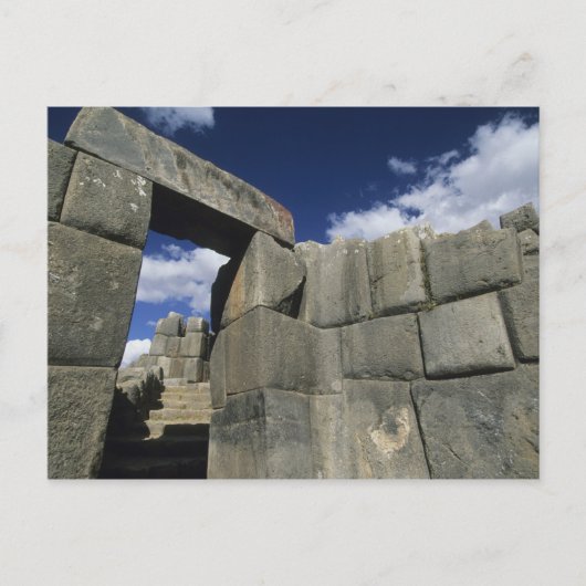 Peru, Cuzco, Sacsayhuaman Festung, gutes Beispiel Postkarte (Vorderseite)