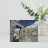 Peru, Cuzco, Sacsayhuaman Festung, gutes Beispiel Postkarte (Stehend Vorderseite)