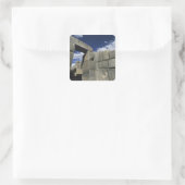 Peru, Cuzco, Sacsayhuaman Festung, gutes Beispiel Quadratischer Aufkleber (Tasche)