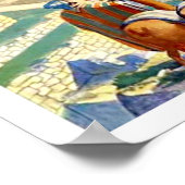 Peru der Inkas, Berge, Jahrgangsreisen Poster (Ecke)