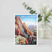 Peru der Inkas, Berge, Jahrgangsreisen Postkarte (Stehend Vorderseite)