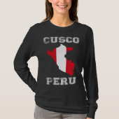 Peru Distressed Flag Cusco Pride T-Shirt (Vorderseite)