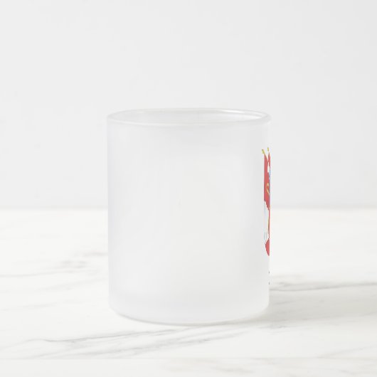 PERU - Emblem/Flagge/Wappen/Symbol Mattglastasse (Mittel)