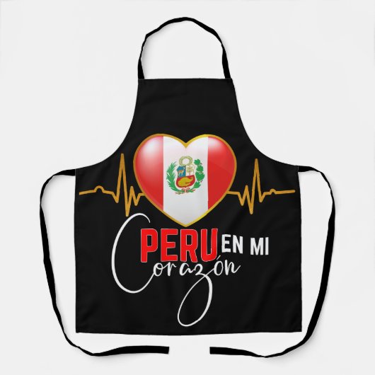 Peru en mi Corazon Peruvian Pride Schürze (Vorderseite)