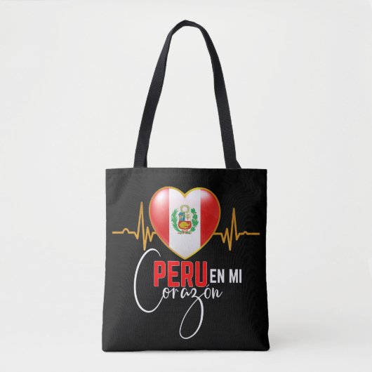 Peru en mi Corazon Peruvian Pride Tasche (Vorderseite)