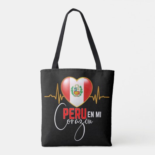 Peru en mi Corazon Peruvian Pride  Tasche (Rückseite)