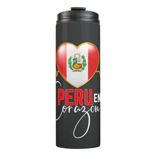 Peru en mi Corazon Peruvian Pride Thermosbecher (Vorderseite)