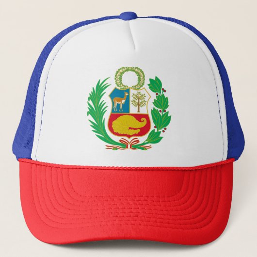 Peru - Escudo Nacional (nationales Emblem) Truckerkappe (Vorderseite)