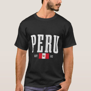 Peru Est 1821 Peruanische Flagge Roots Pride Peru T-Shirt