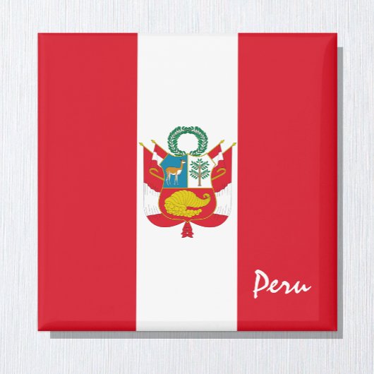 Peru Fahne & Südamerika Ferien-/Sportfans Magn Magnet