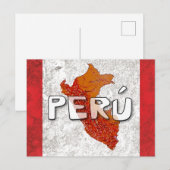Peru Feiertagspostkarte (Vorne/Hinten)