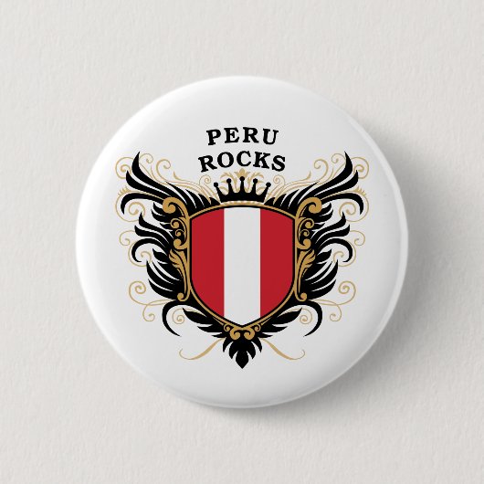 Peru-Felsen Button (Vorderseite)