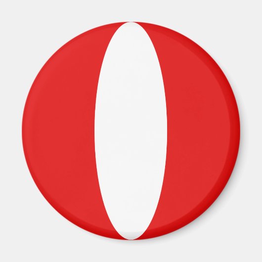Peru Fisheye Flag Magnet (Vorne)