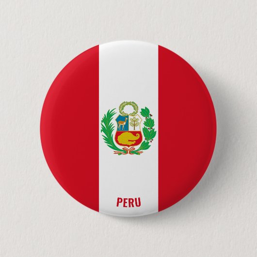 Peru Flag Charming Patriotic Button (Vorderseite)