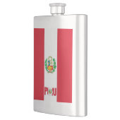 Peru Flag Elegant Patriotic Flask Flachmann (Links)