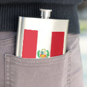 Peru Flag Elegant Patriotic Flask Flachmann (Beispiel)