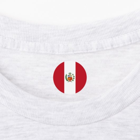 Peru flag etiketten (Befestigt)