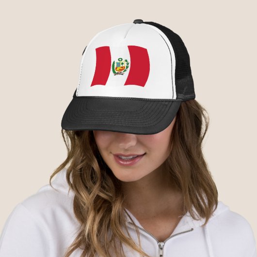 Peru Flag Hat Truckerkappe (Beispiel)