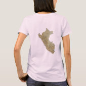 Peru-Flag + Karte + Text-T - Shirt (Rückseite)