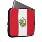 Peru Flag Laptop Sleeve (Vorne Rechts)