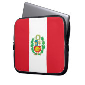 Peru Flag Laptop Sleeve (Vorderseite Links)