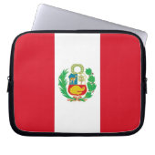 Peru Flag Laptop Sleeve (Vorderseite)