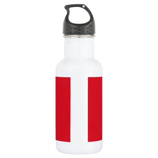 Peru Flag Liberty Flasche Edelstahlflasche (Rückseite)