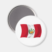 Peru Flag Magnet (Vorderseite/Rückseite)
