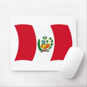 Peru Flag Mousepad (Mit Mouse)
