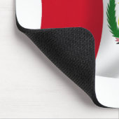 Peru Flag Mousepad (Ecke)