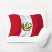 Peru Flag Mousepad (Mit Mouse)