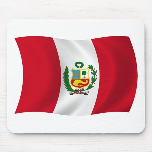 Peru Flag Mousepad (Vorne)